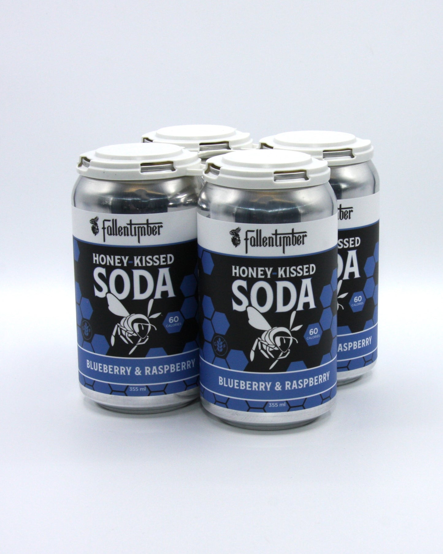 Soda, Blueberry & Raspberry - 4 Pack 355mL Cans